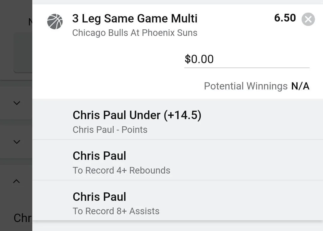Chris Paul 1.5 units. Take odds over $5