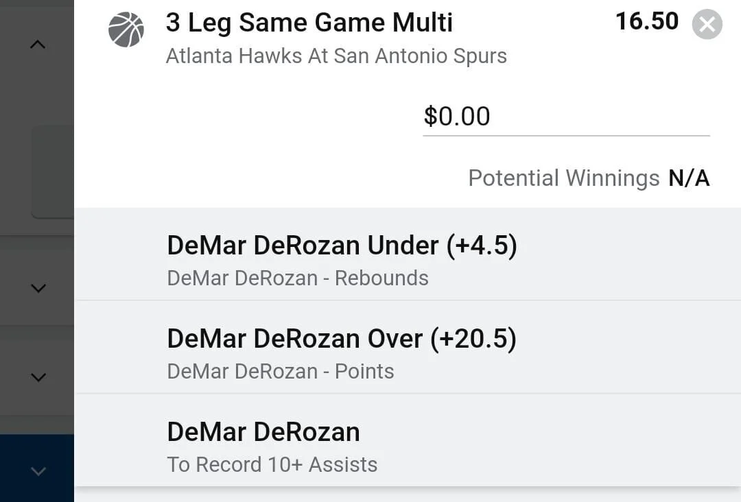 DeMar 0.5 units. Take odds over $9