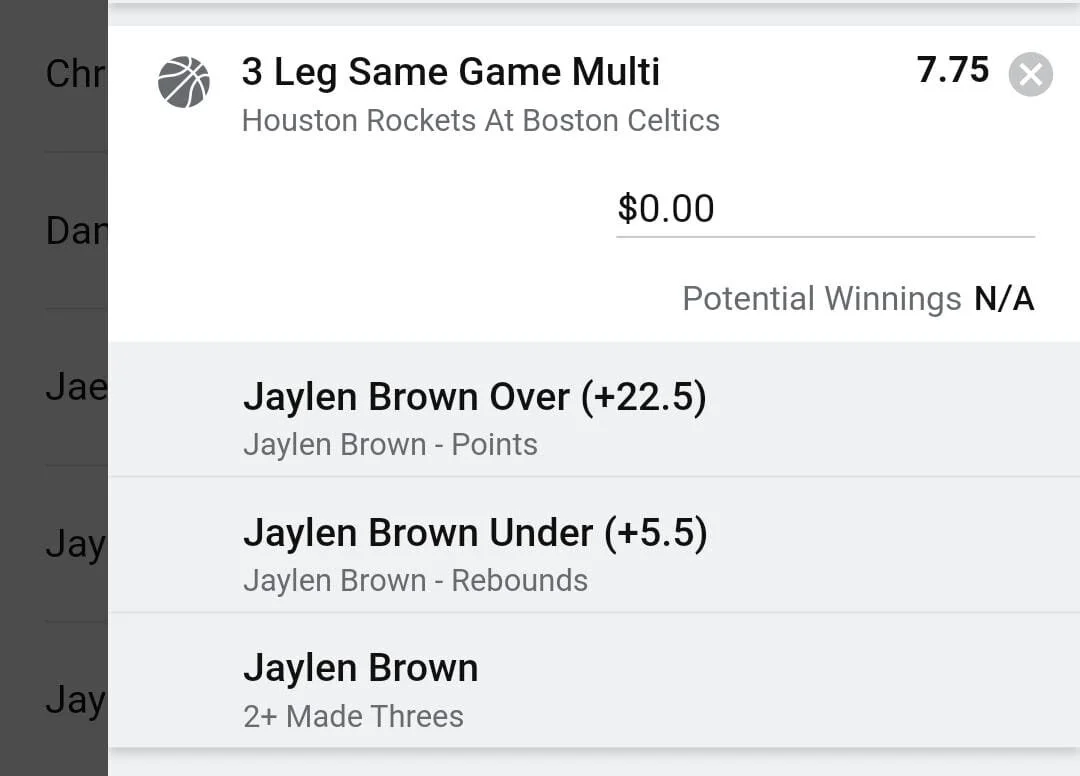 Brown 1.5 units. Take odds over $6