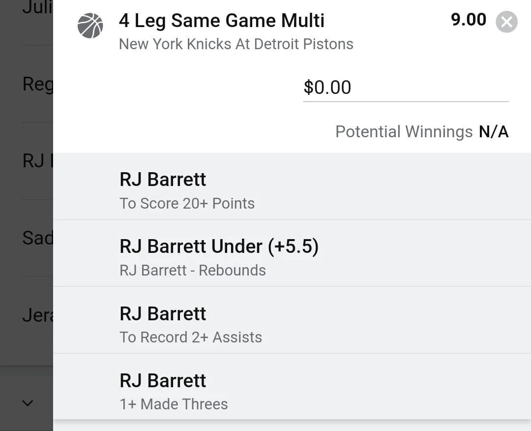 Barrett 1 unit. Take odds over $7
