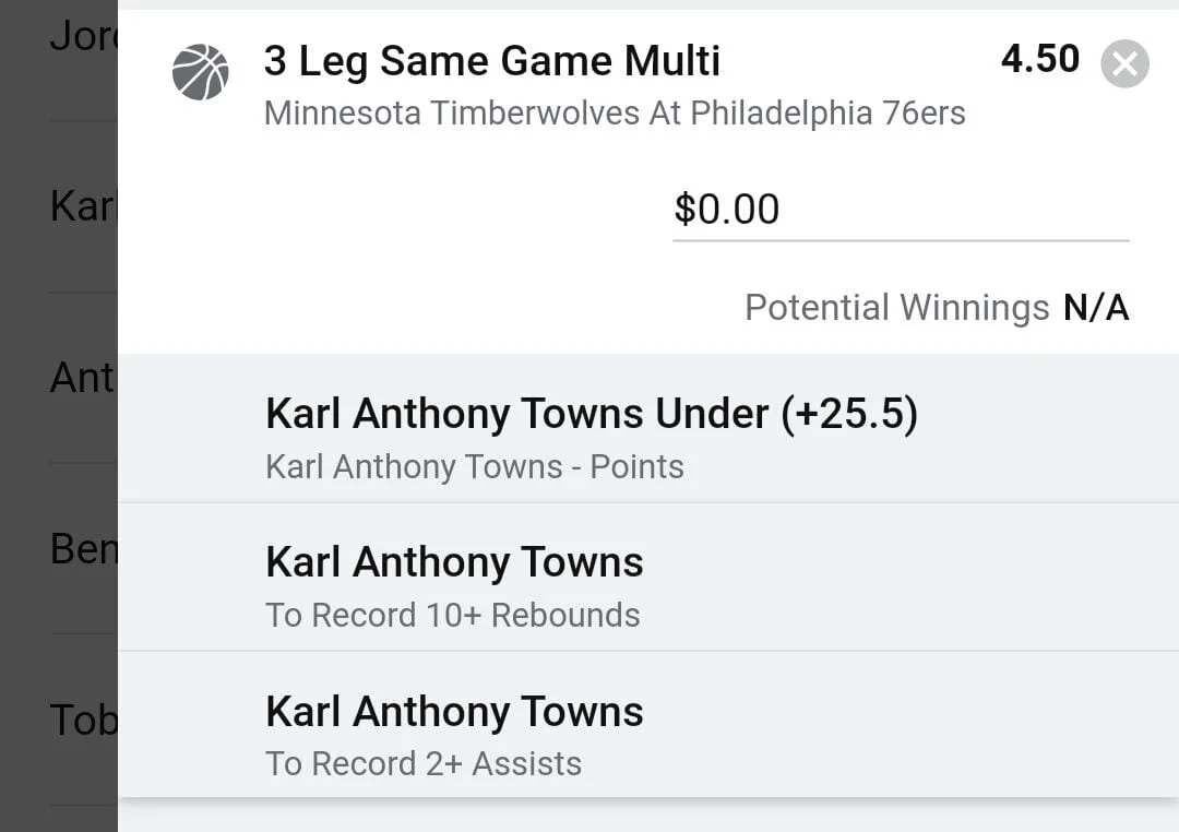 KAT 2 units. Take odds over $3.75