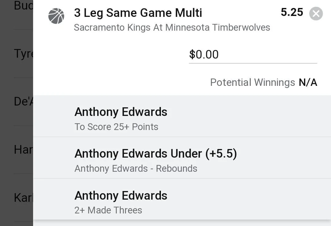 Edwards 1.5 units. Take odds over $4