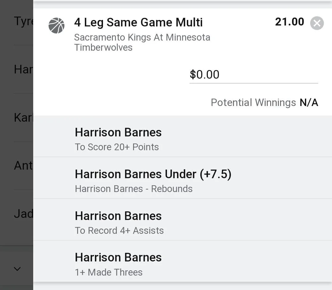Barnes 0.5 units. Take odds over $15