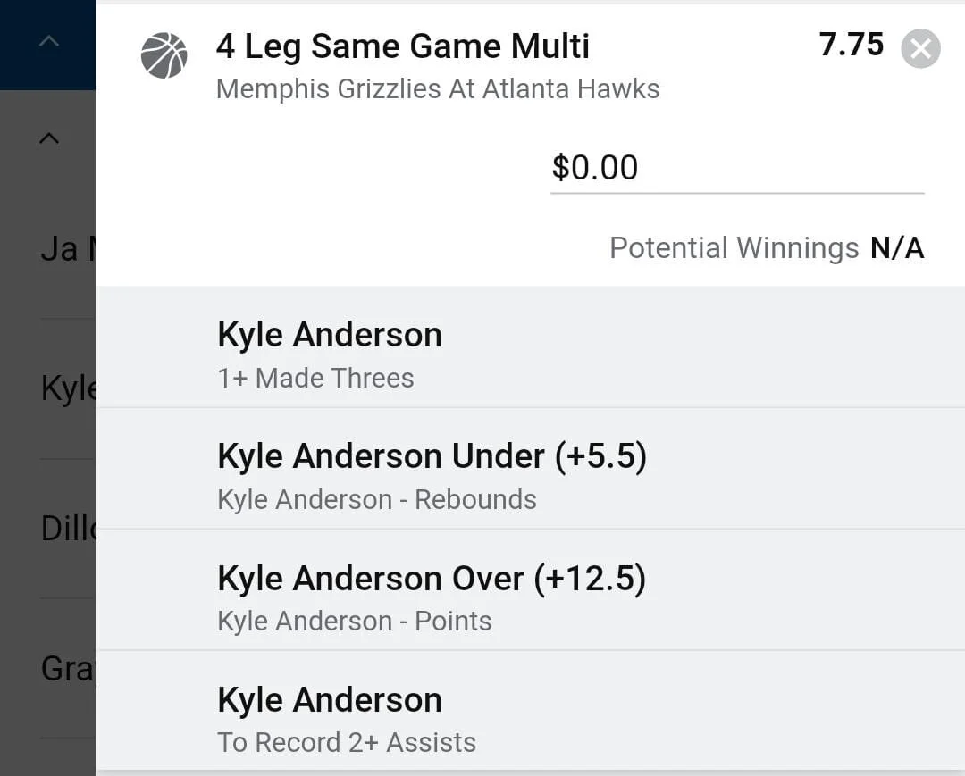 Anderson 1 unit. Take odds over $6