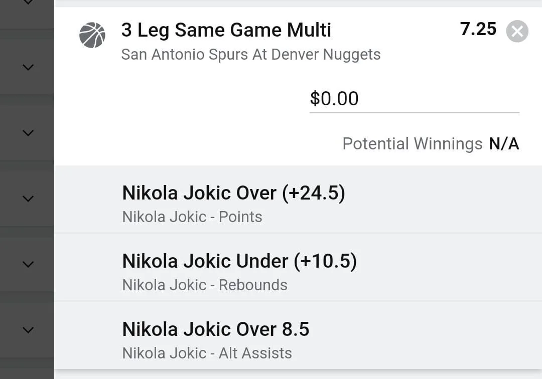 Joker, 1.5 Units, Min Odds $5.95