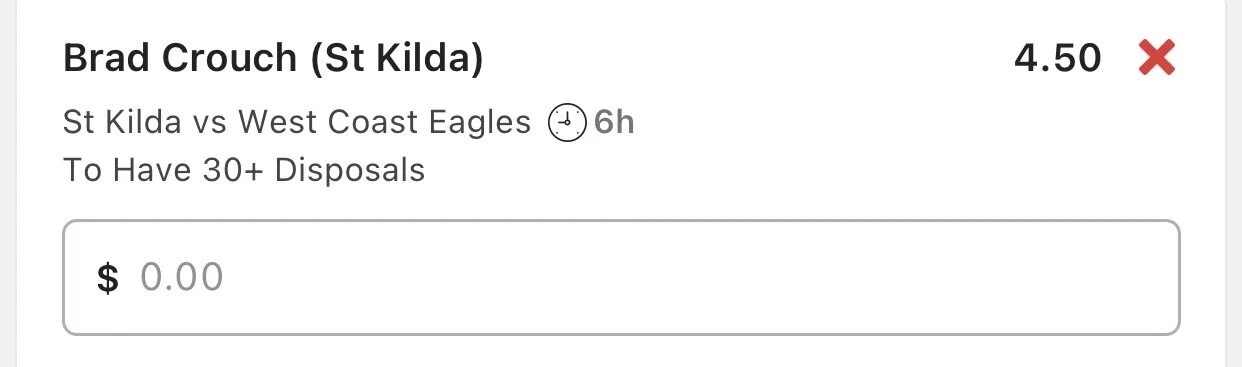 1.5 Unit. Take down for $4, best odds lads/neds & Bet365