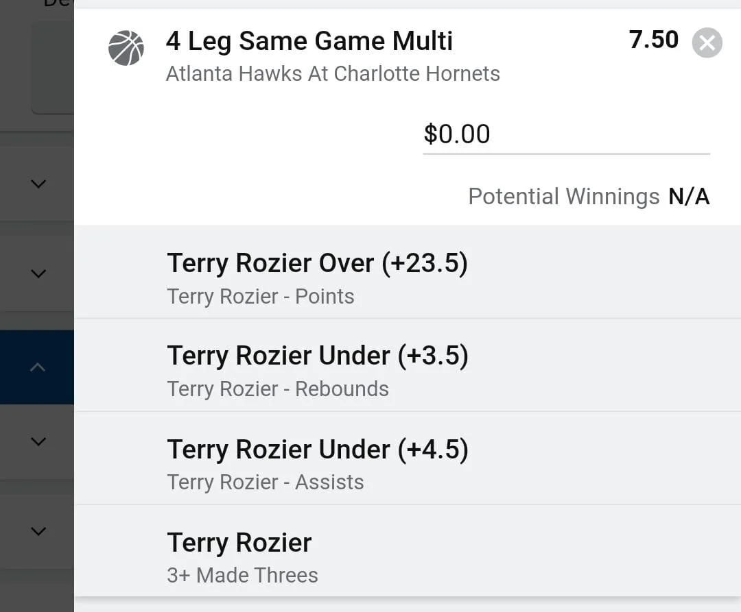 Terry 1.5 units. Take odds over $5.5