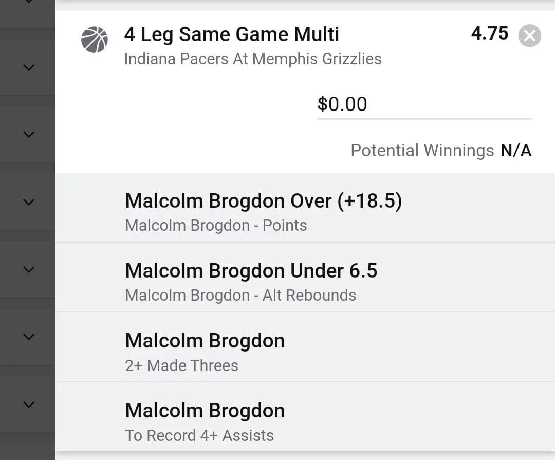 Brogdon 2 units. Take odds over $3.75