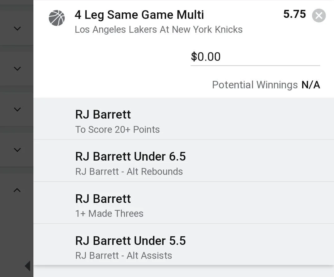 RJ 1.5 units. Take odds over $4.75