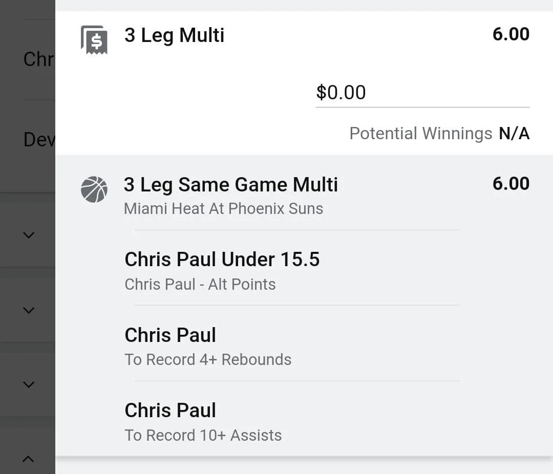 Chris Paul 1.5 units. Take odds over $5