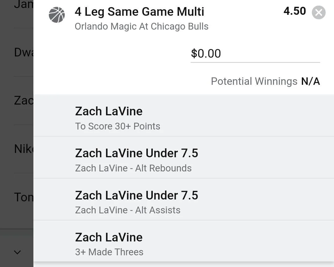 LaVine 2 units. Take odds over $3.5
