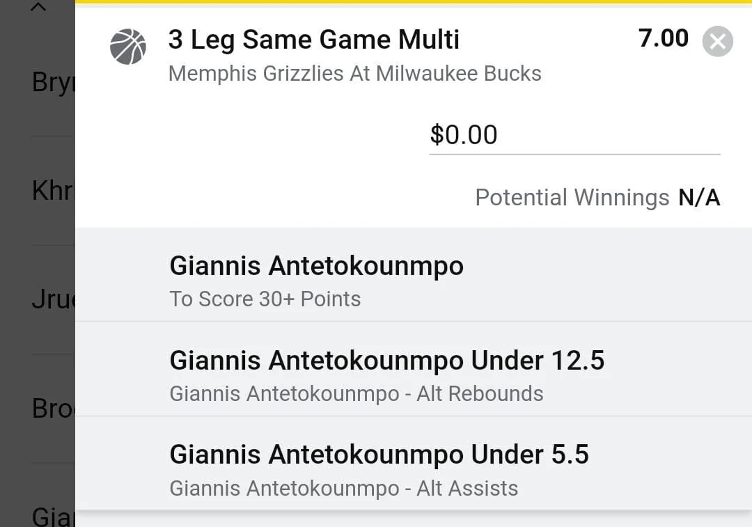 Giannis, Stake 1.5 units. Accept odds over $5.00