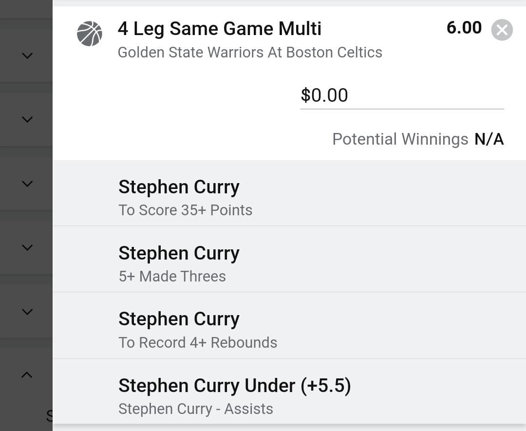 Steph, Stake 1.5 units. Accept odds over $5.00