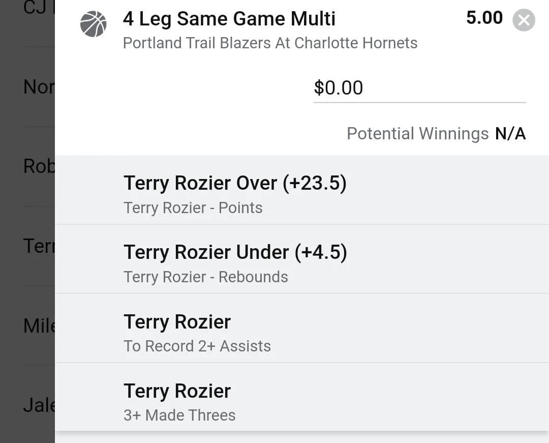 Terry, Stake 1.5 units. Accept odds over $4.00