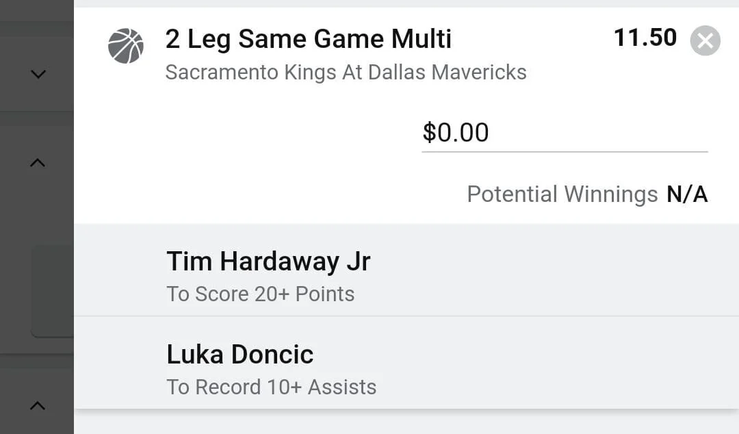 Luka x Tim. Stake 1 unit. Accept odds over $8.00+