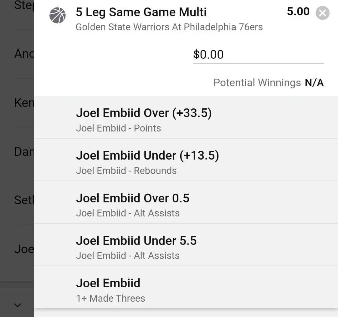 Embiid, Stake 1.5 units. Accept odds over $4.00