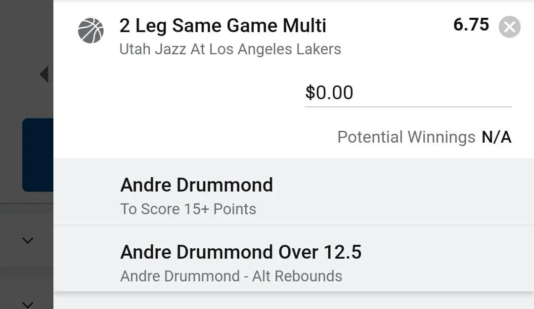 Drummond, Stake 1.5 units. Accept odds over $5.00+