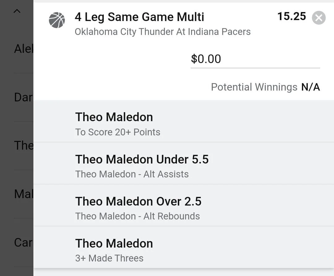 Theo, Stake 1 unit. Accept odds over $10.00+