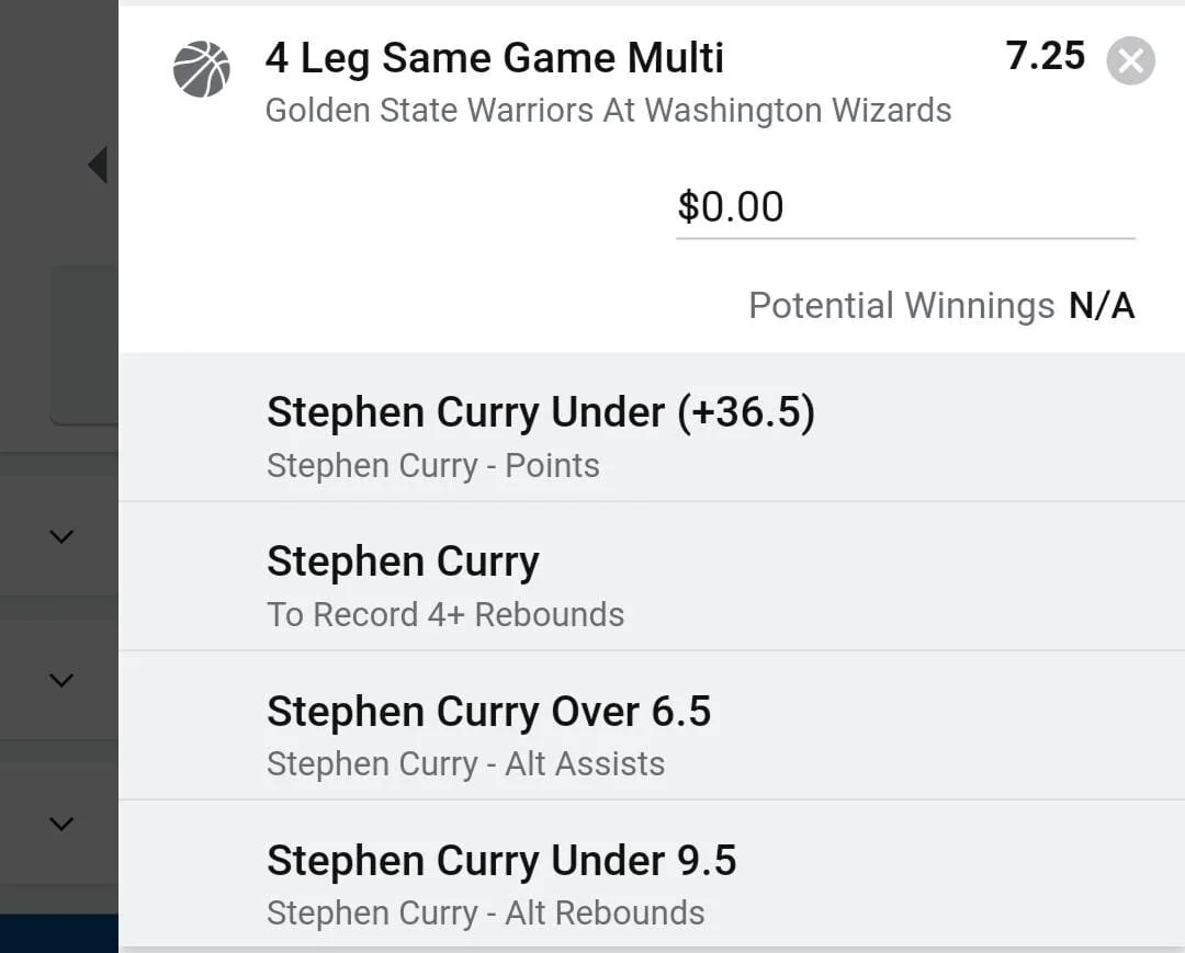 Steph, Stake 1.5 units. Accept odds over $6.00+