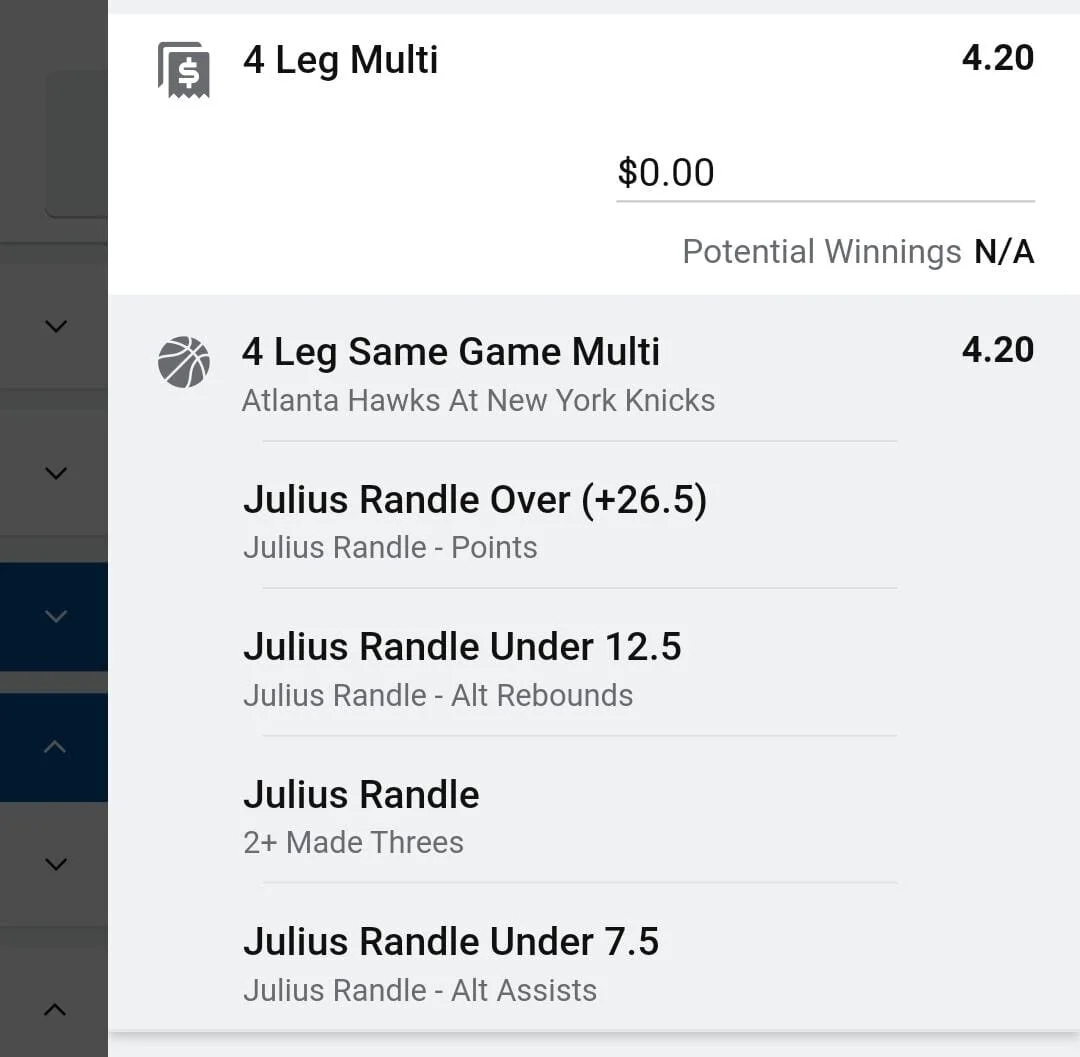 Julius, Stake 2 units. Accept odds over $3.00+