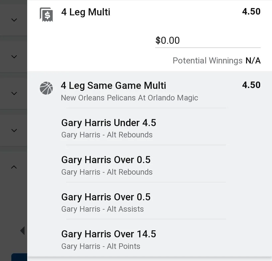 Harris, Stake 2 units. Take odds over $3.5