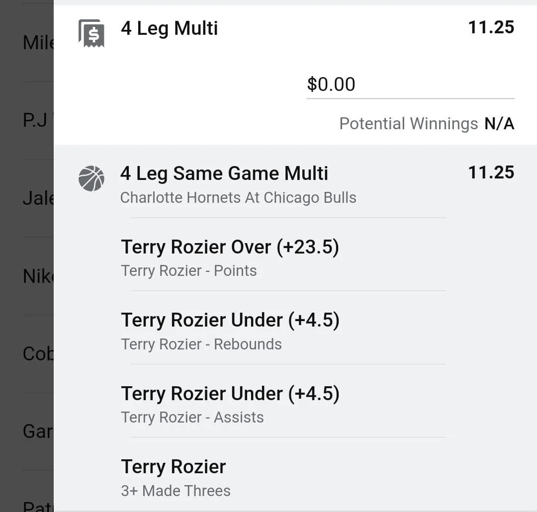 Terry, Stake 1.5 units. Take odds over $6.5
