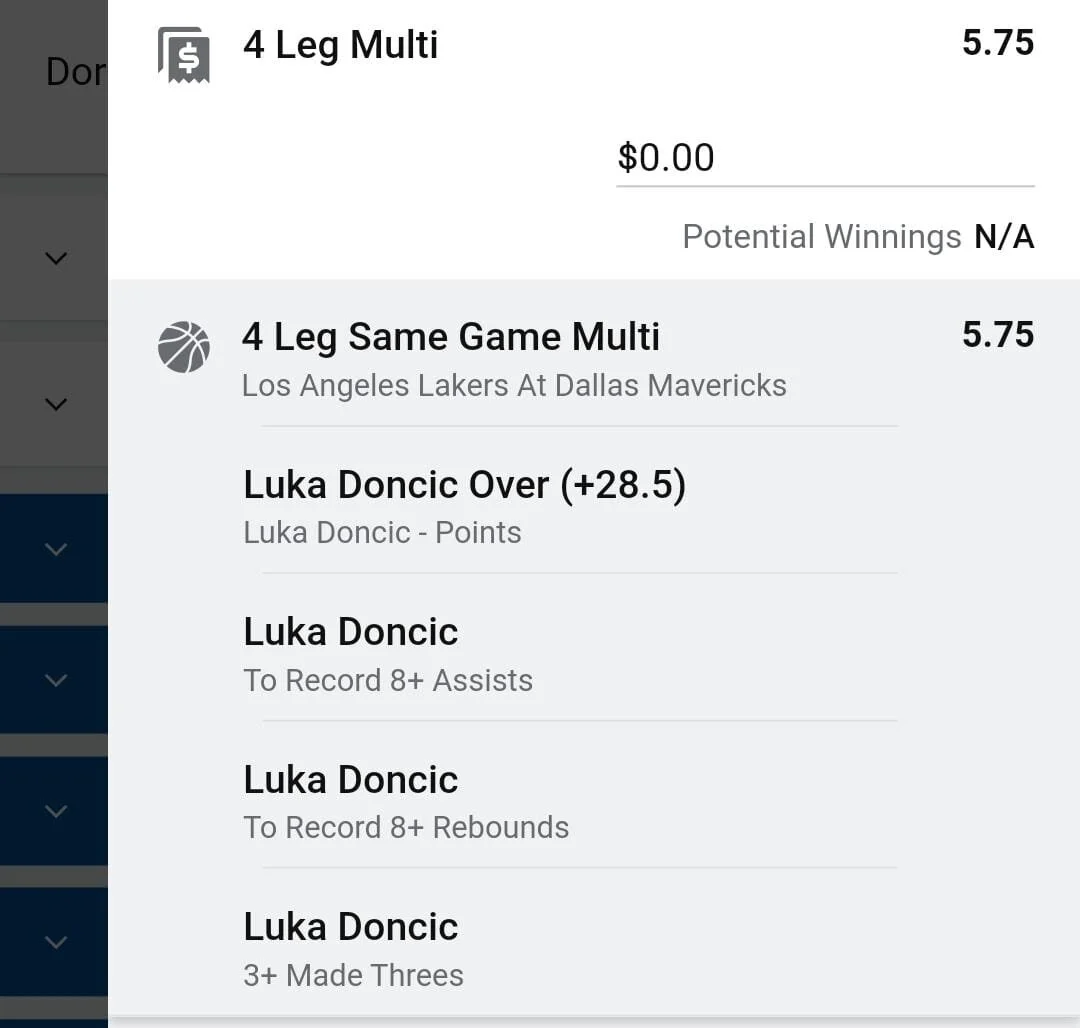 Luka 1.5 units. Take odds over $4.75