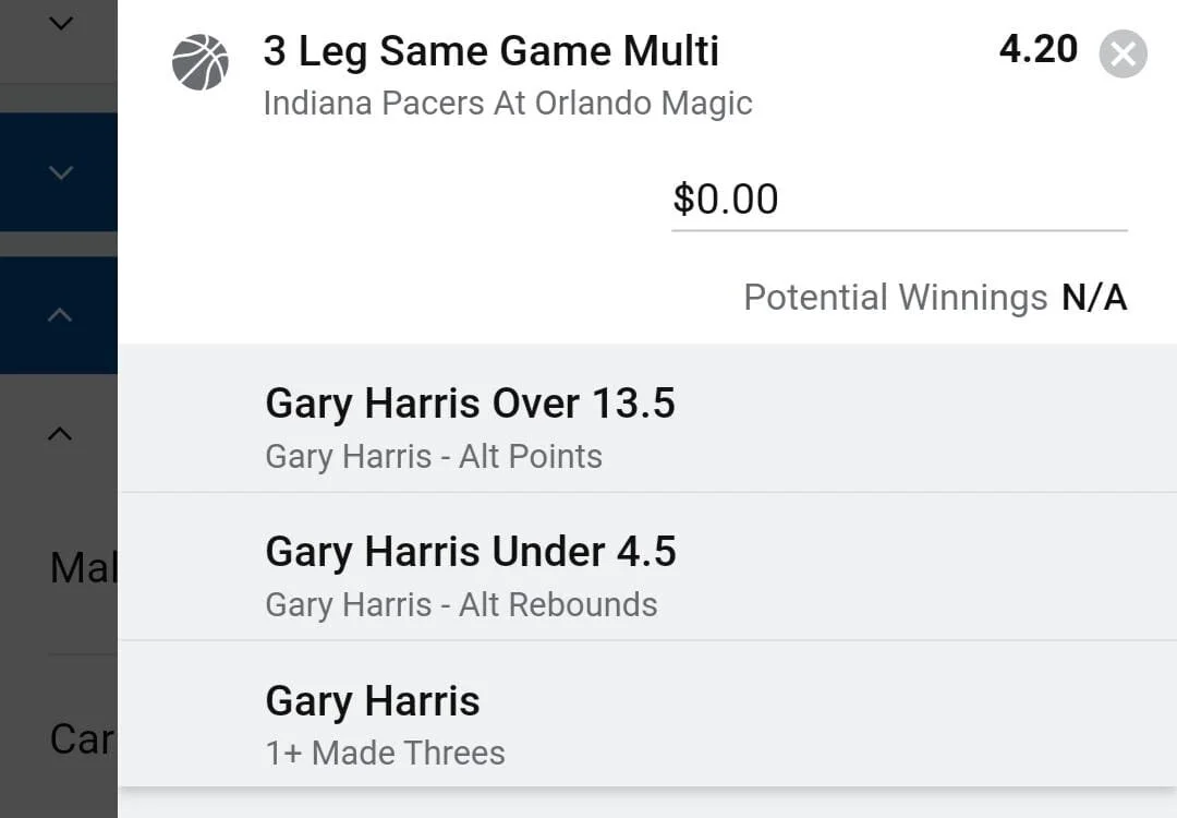 Gary 2 units. Take odds over $3