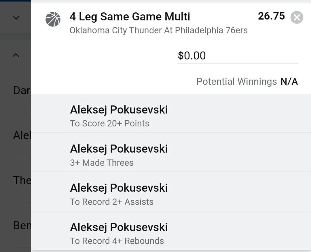 Pokusevski 1 unit. Take odds over $15