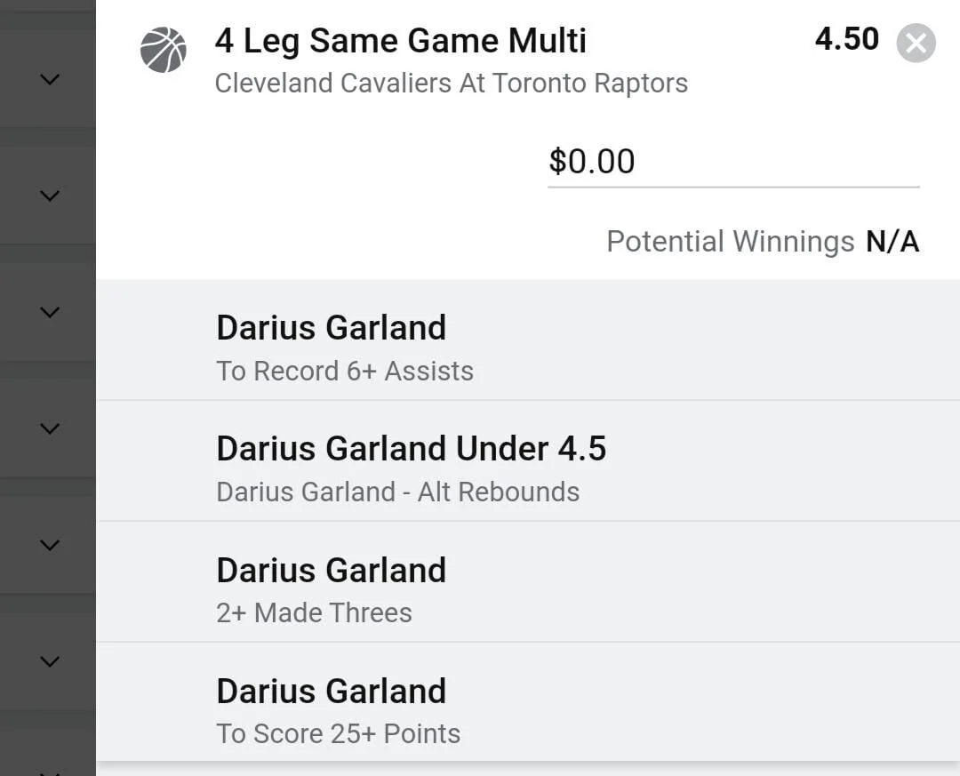 Garland 2 units. Take odds over $3.5