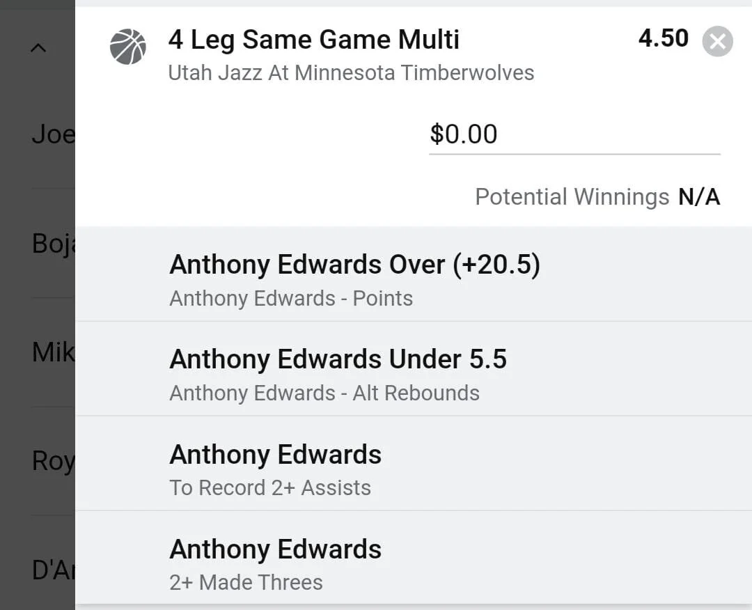 Edwards 2 units. Take odds over $3.5