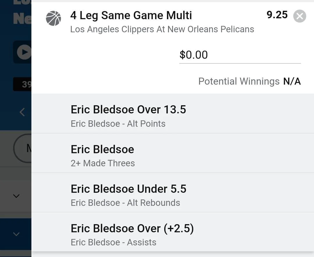 Bledsoe 1.5 units. Take odds over $6