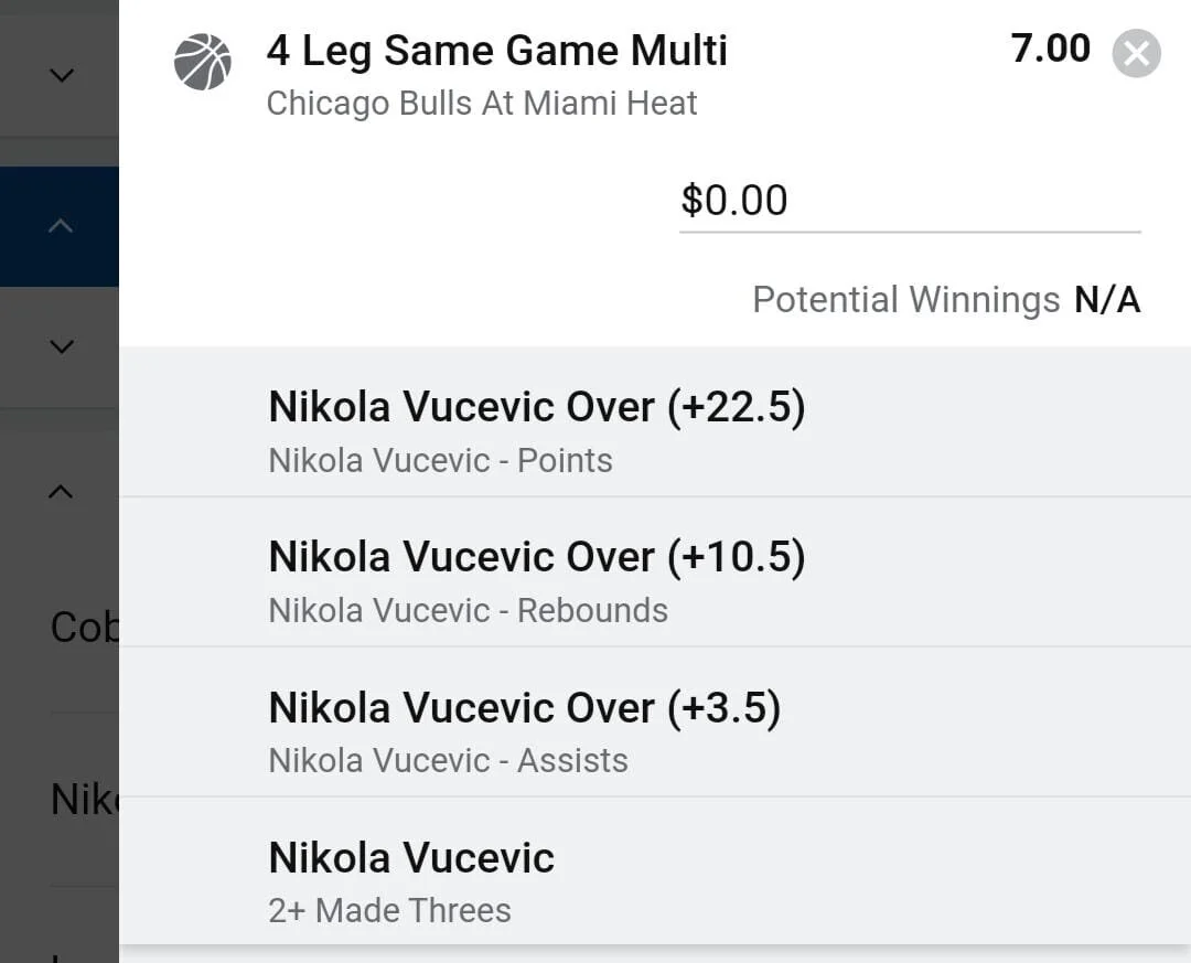 Vucevic 1.5 units. Take odds over $6