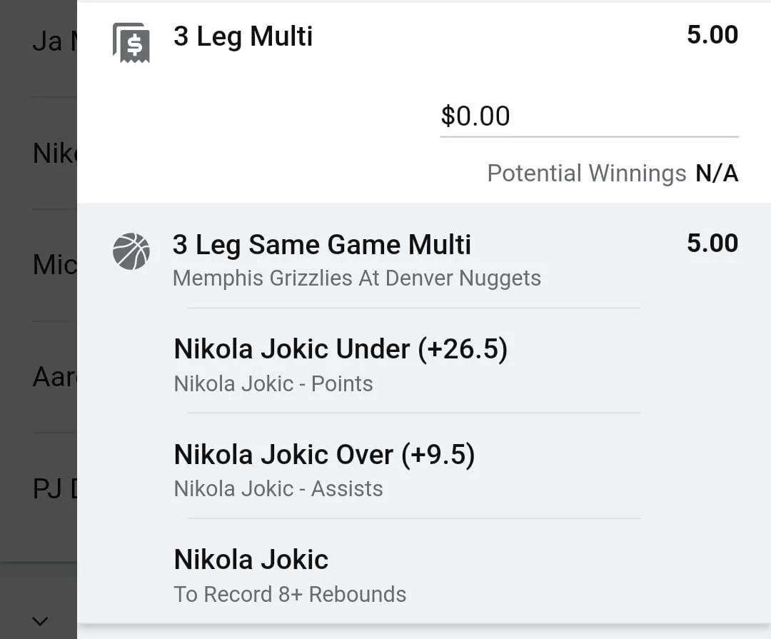Jokic 2 units. Take odds over $4
