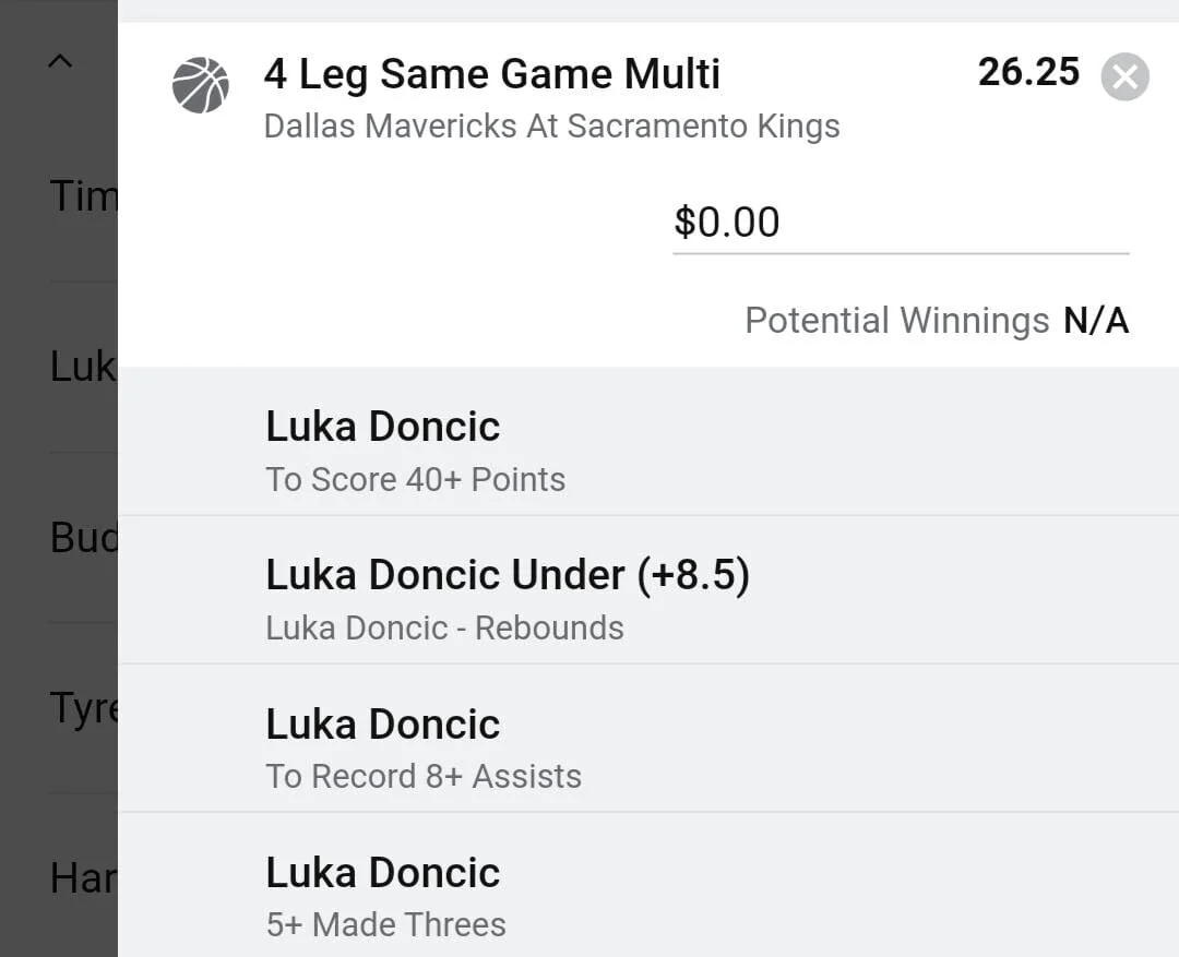 Listed as questionable for today's game so stay tuned for any late mail if he's a scratch. If he does play I think there's a good chance he has a big game vs the Kings.Doncic 1 unit. Take odds over $16.