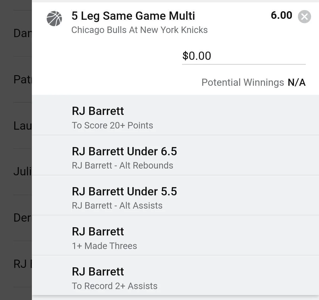Barrett 1.5 units. Take odds over $5