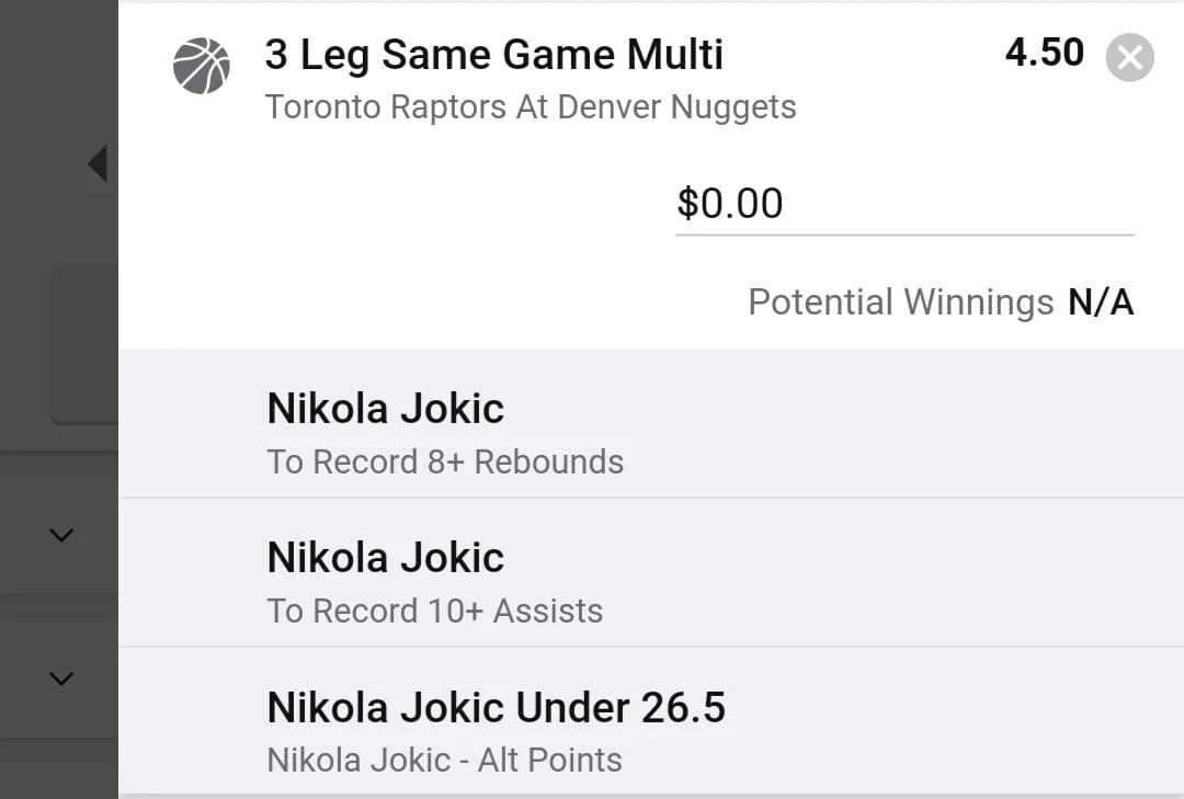 Jokic 2 units. Take odds over $3.5