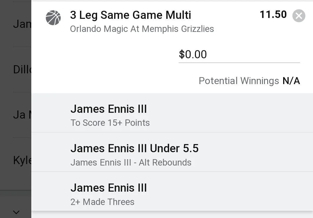 Ennis 1.5 units. Take odds over $8