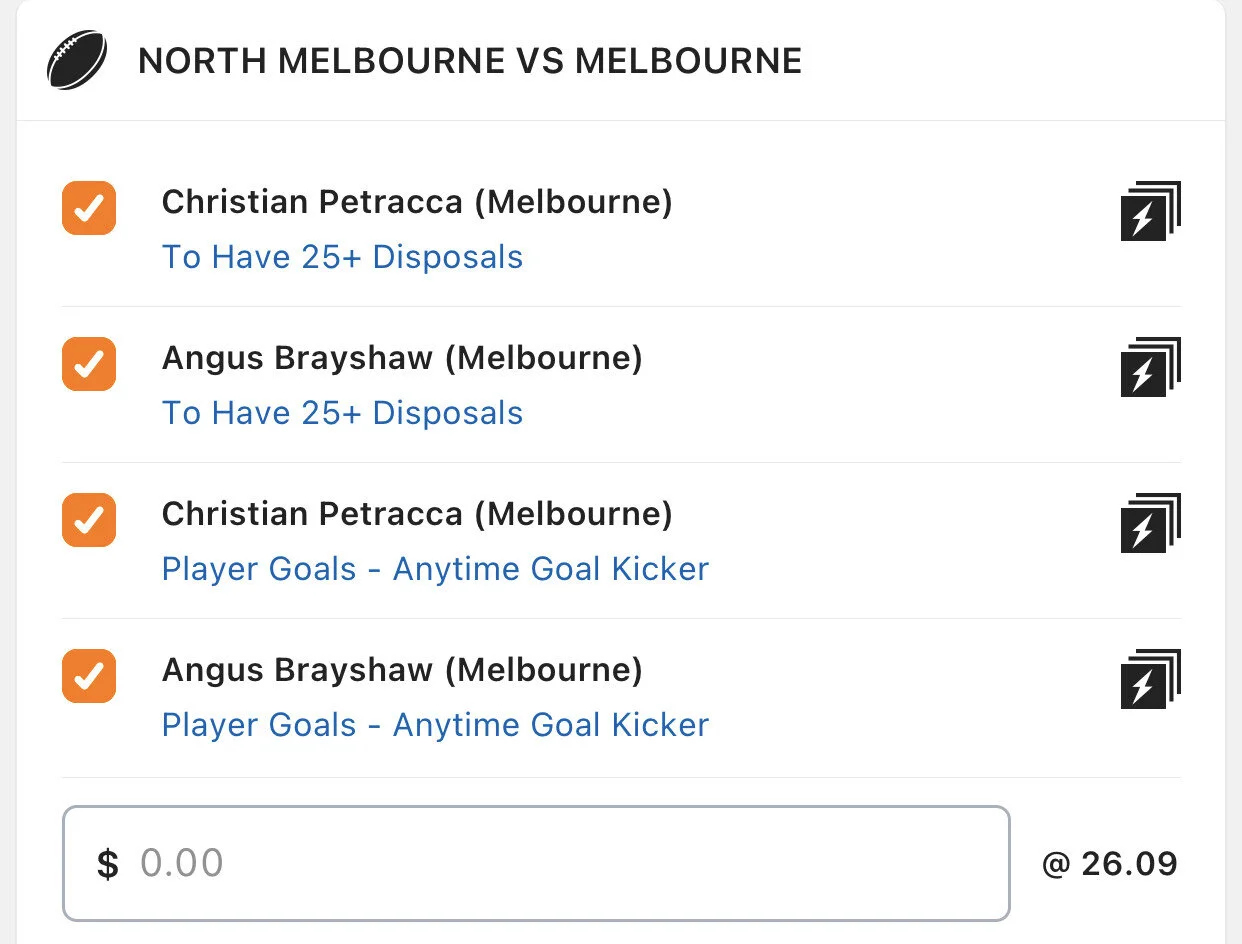 Petshaw SGM - Stake 0.5 units, Minimum odds 18, Lads/Neds