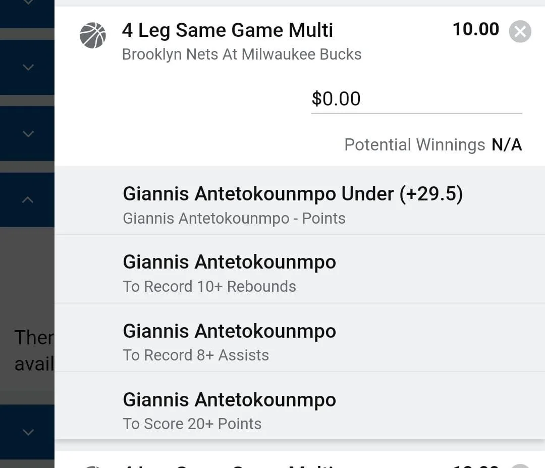 Giannis 1.5 units. Take odds over $7