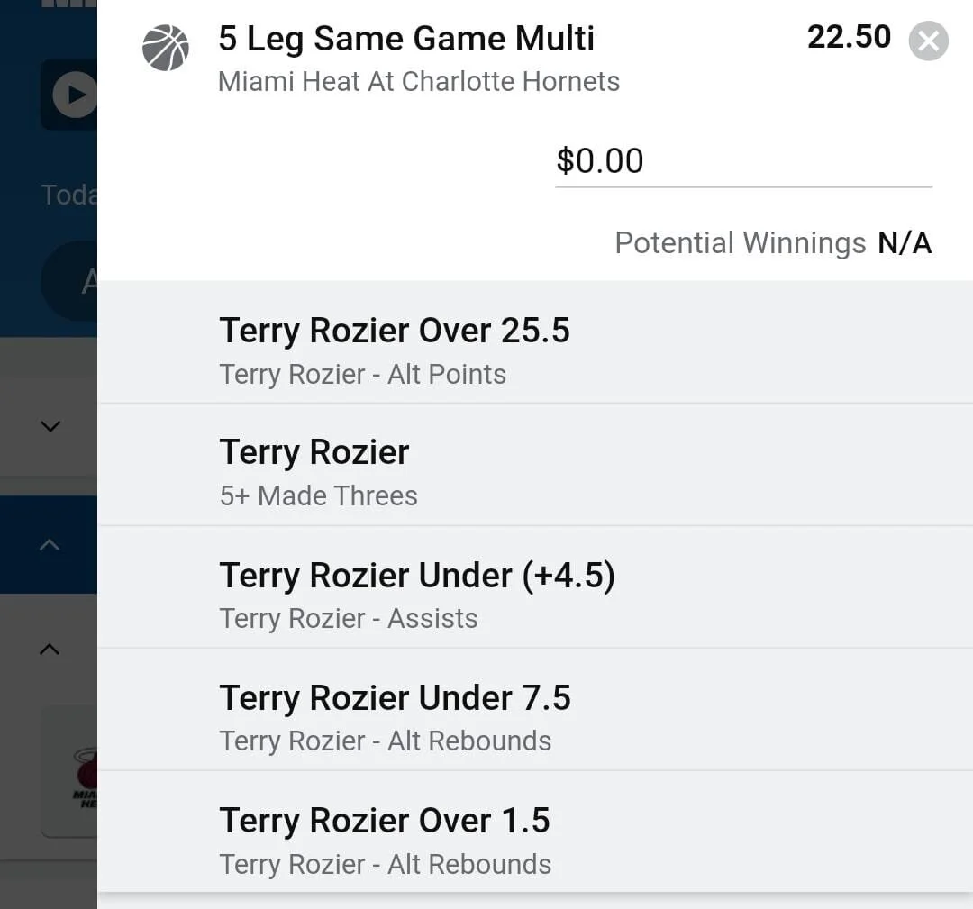 Terry 1 unit. Take odds over $15