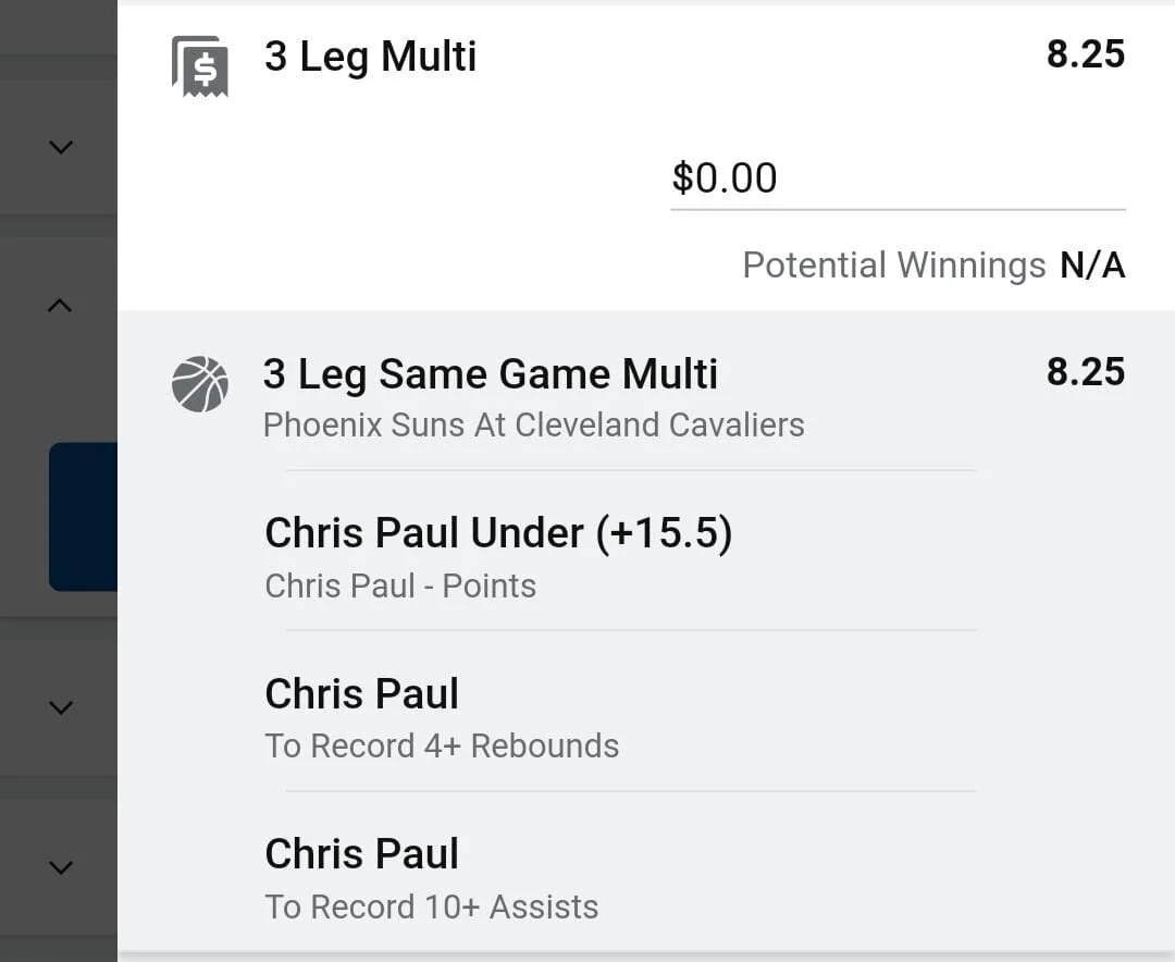 Chris Paul 1.5 units. Take odds over $7