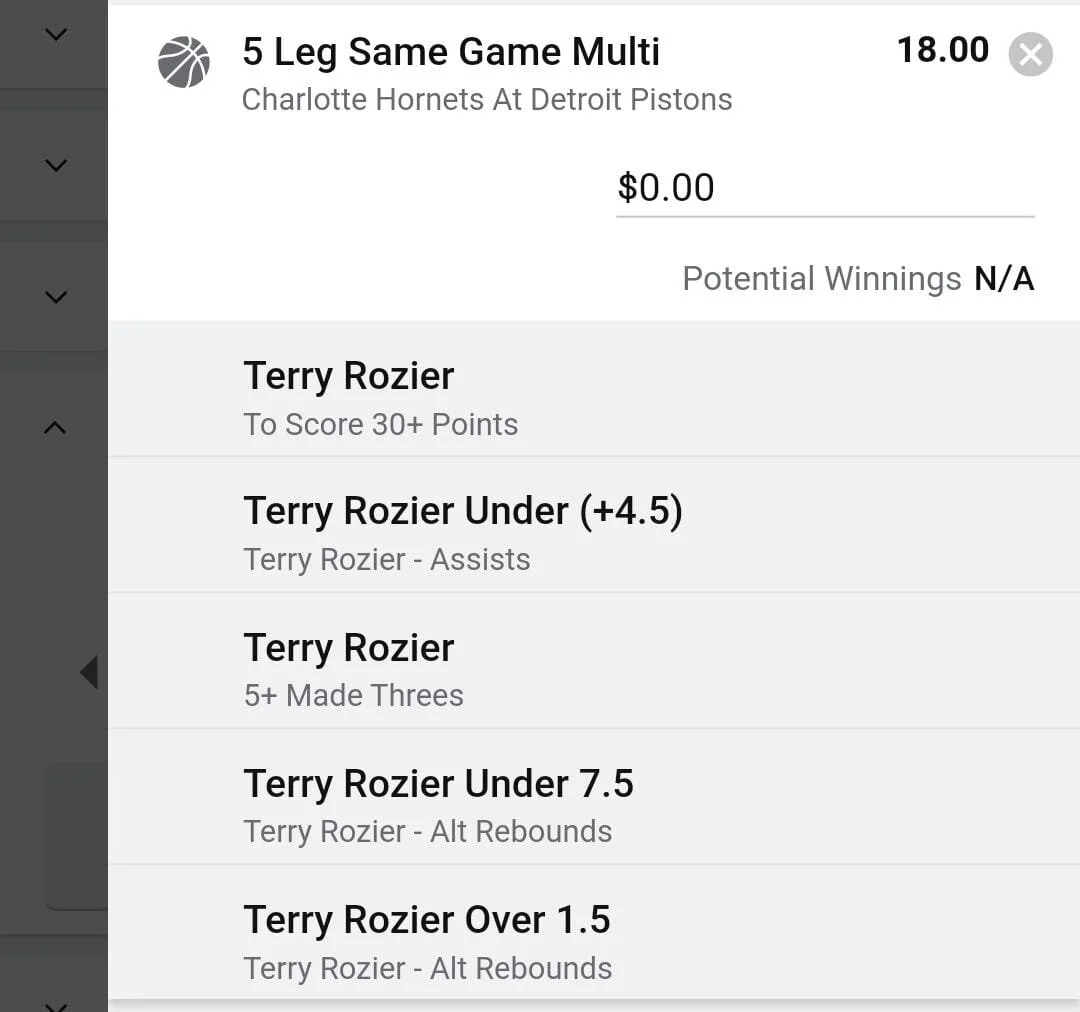 Terry 1 unit. Take odds over $13