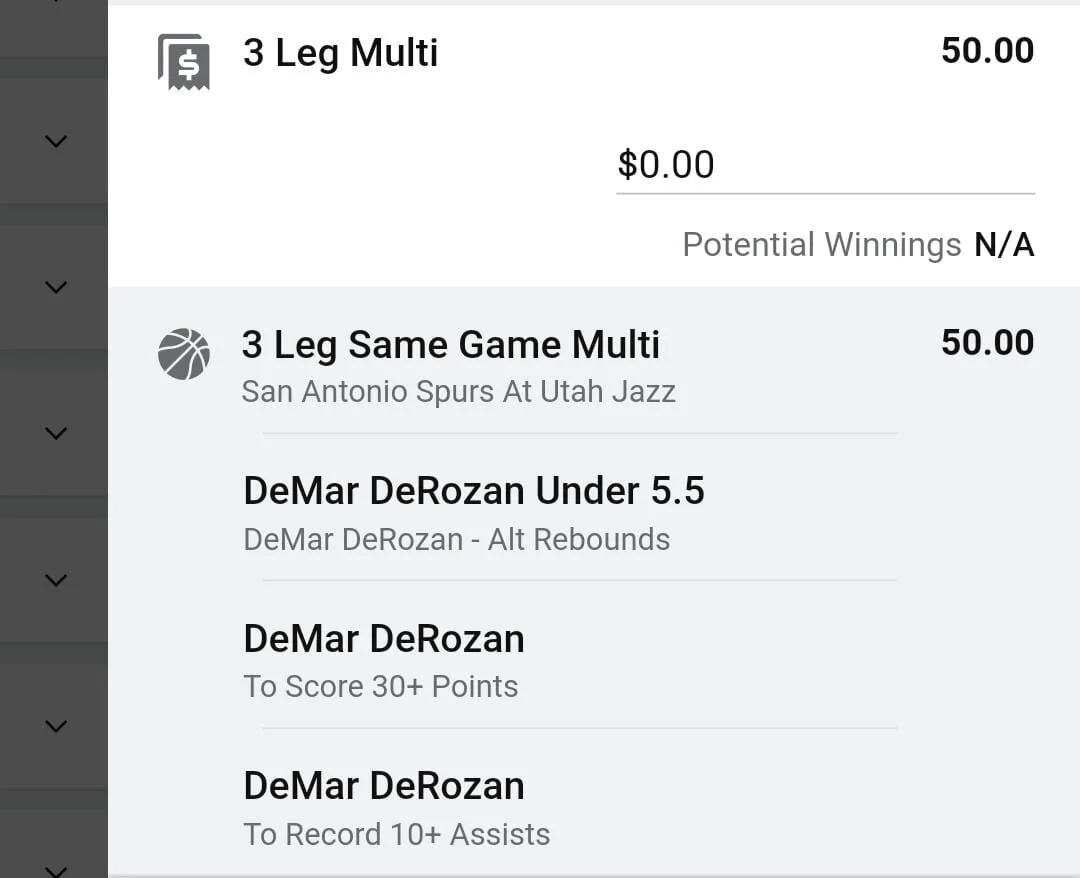 DeMar 1 unit. Take odds over $30