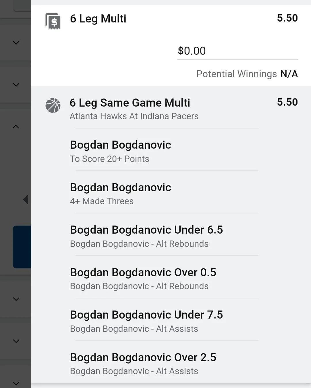 Atlanta Hawks Bogdan 2 units. Take odds over $4