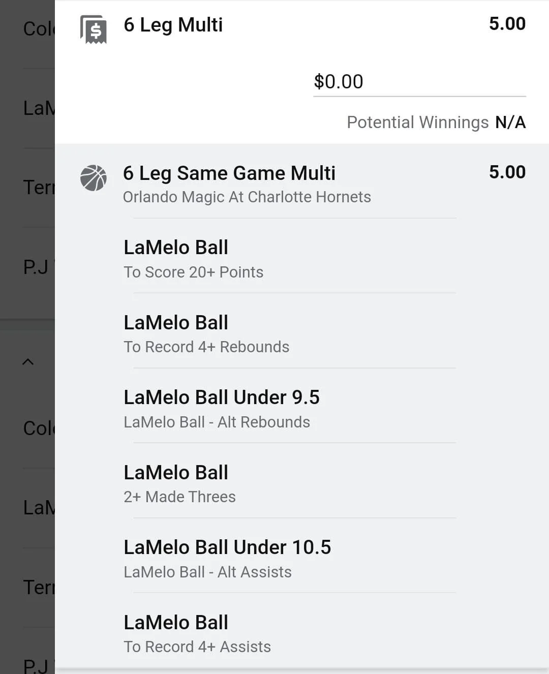 LaMelo 2 units. Take odds over $4