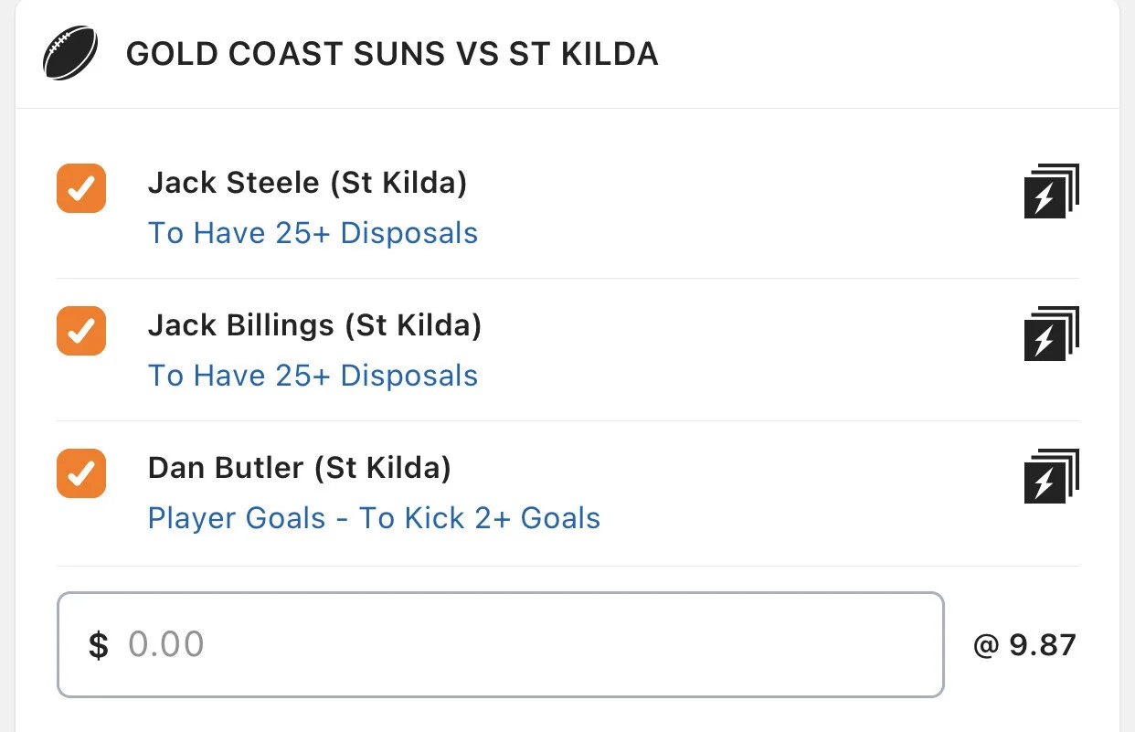 Saints SGM - Stake 1 Unit, Minimum Odds 7.2, Lads/Neds.