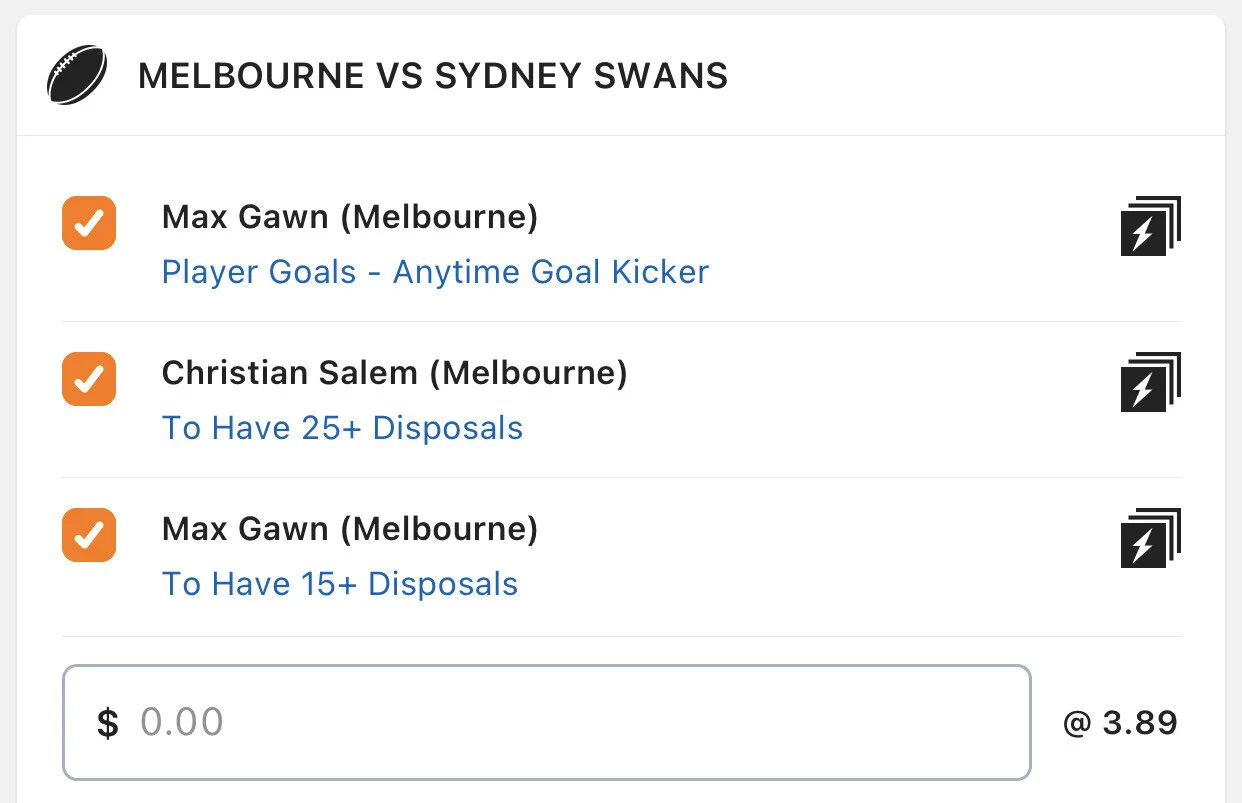 Dees SGM - Stake 2.5 Unit, Minimum Odds 3.3, Lads/Neds.