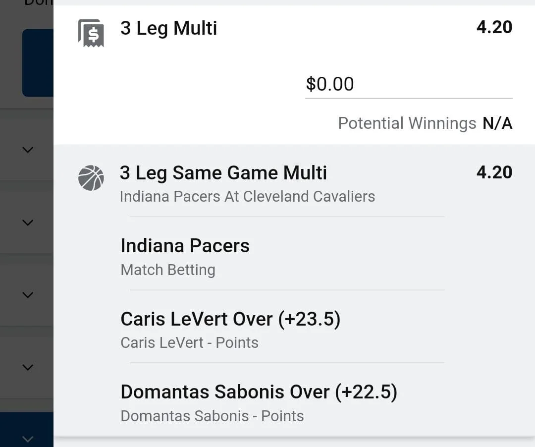 Pacers 3 units. Take odds over $3