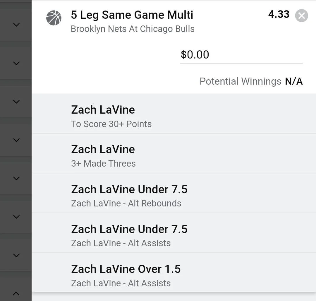 LaVine 2 units. Take odds over $3